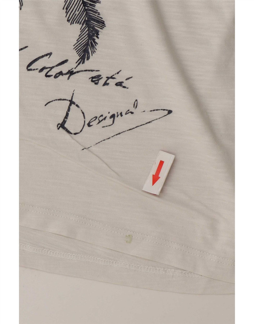 Tricou grafic Desigual pentru femei Top UK 16 Large White