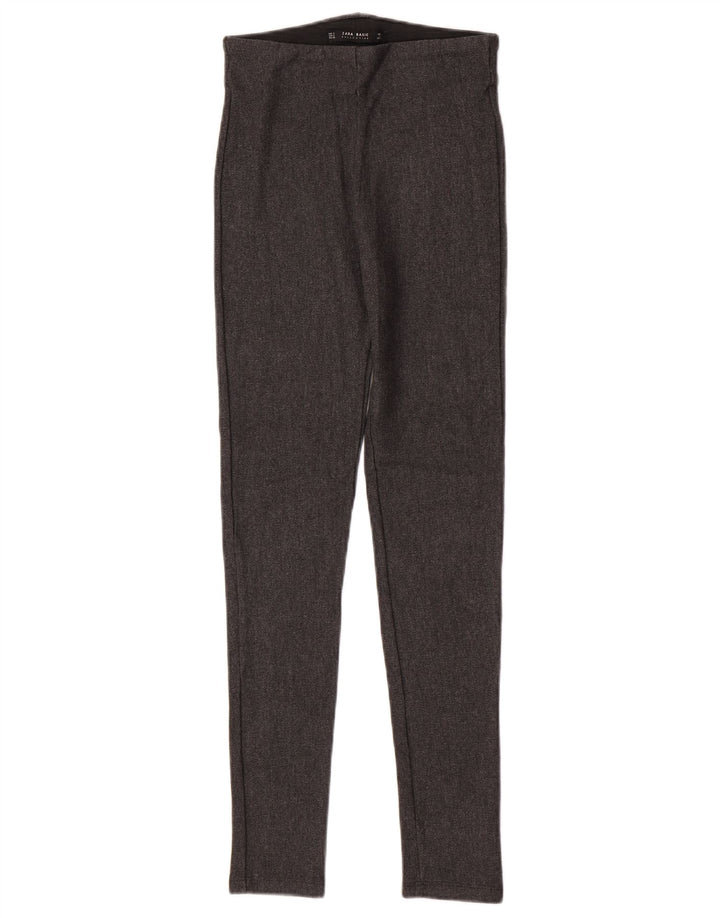 Leggings pentru femei Zara Marea Britanie 8, gri mic, viscoză, în oase