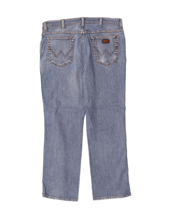 Blugi drepti Wrangler pentru bărbați Texas Stretch W36 L30 Bumbac albastru