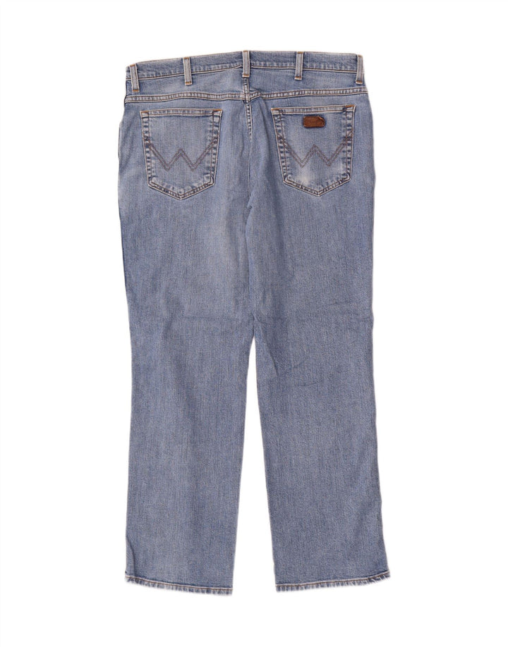 Blugi drepti Wrangler pentru bărbați Texas Stretch W36 L30 Bumbac albastru