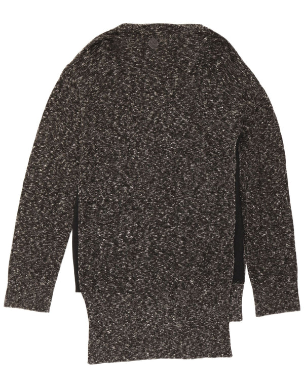 Pulover cardigan supradimensionat cu paragate Diesel pentru femei UK 10 Small Gri Flecked