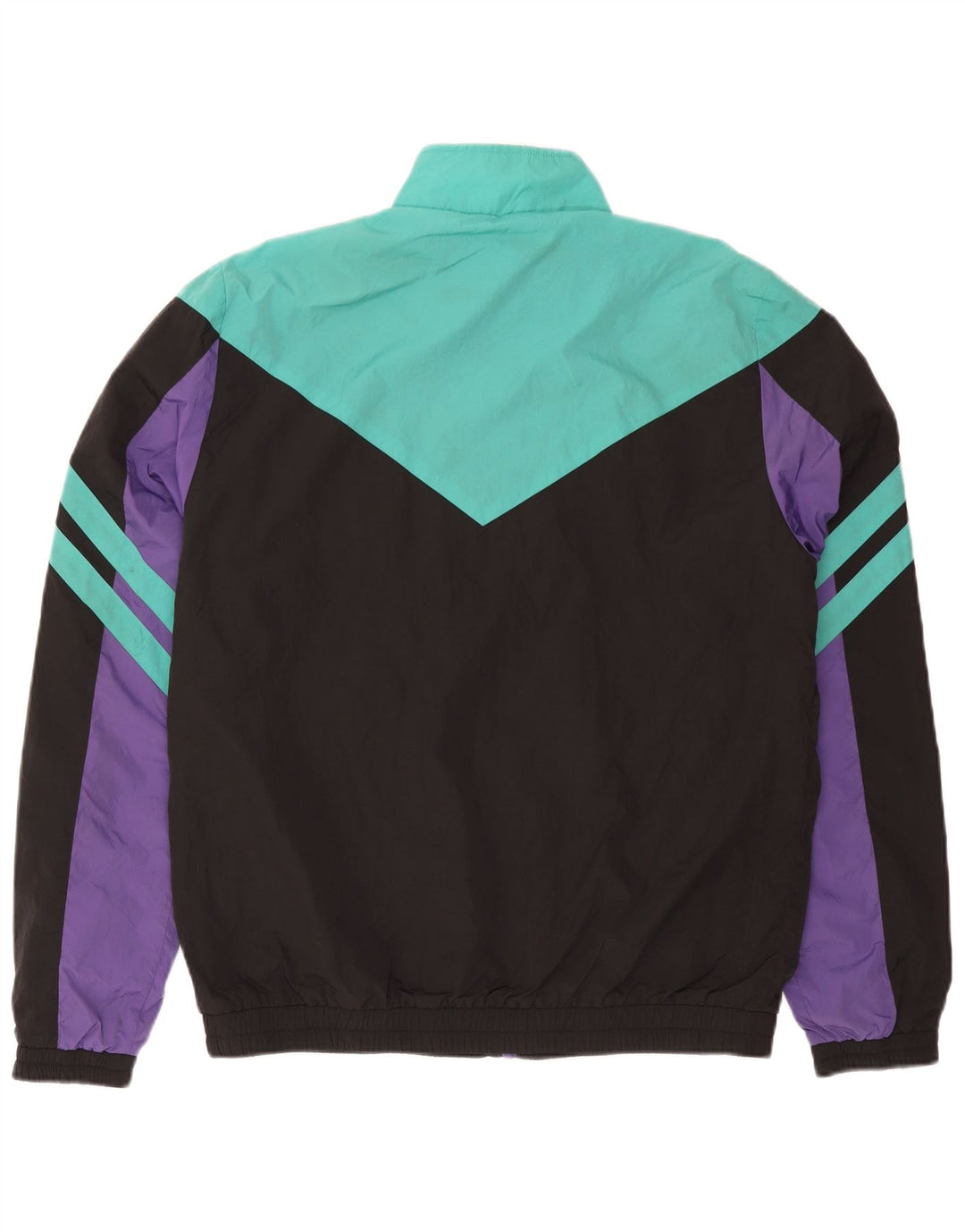 Jachetă de top pentru trening grafic Superdry pentru bărbați XL, poliester color bloc negru