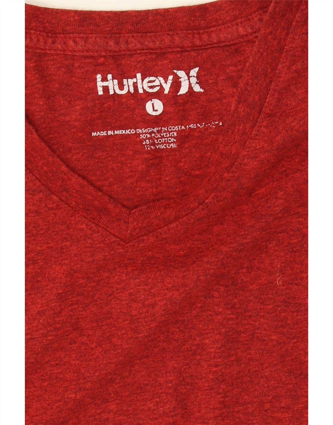 Tricou pentru bărbați Hurley Top mare din poliester cu pături roșii