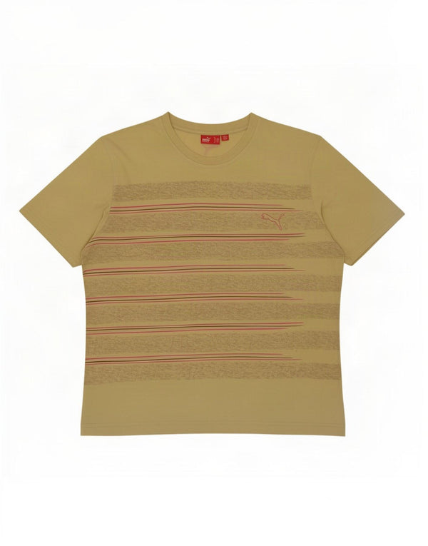 Tricou pentru bărbați Puma Top XL, bumbac cu dungi verzi