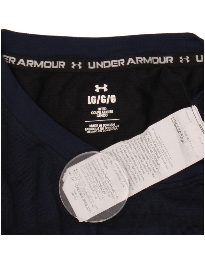 Tricou Under Armour pentru bărbați Top mare nailon bleumarin