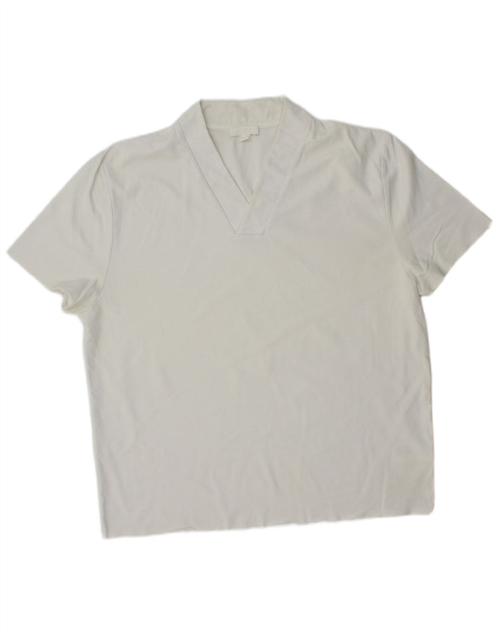 Cos Tricou Bărbați Top Mediu Alb Bumbac