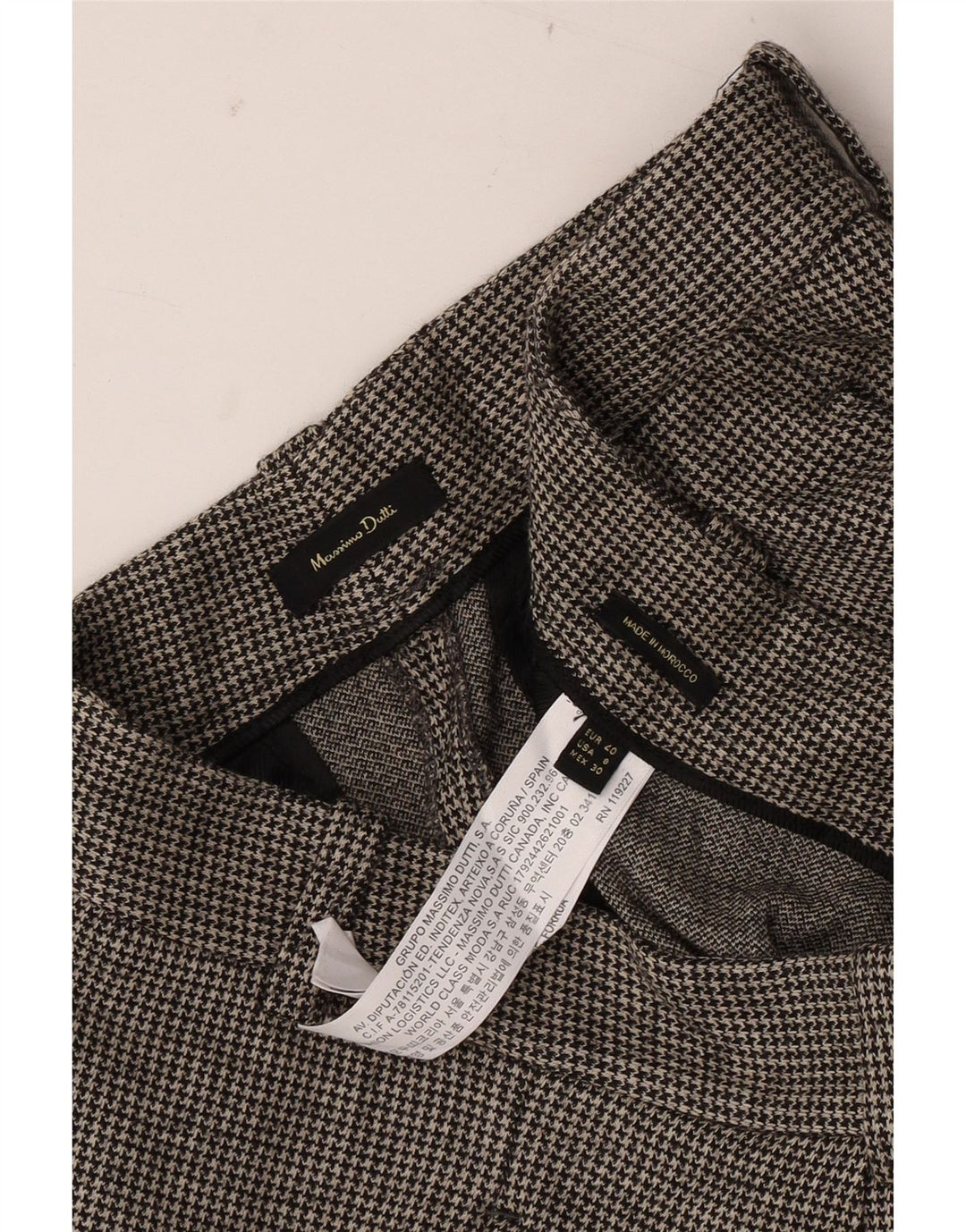 MASSIMO DUTTI Pantaloni Cropped Femei EU 40 Medium W30 L25 Gri