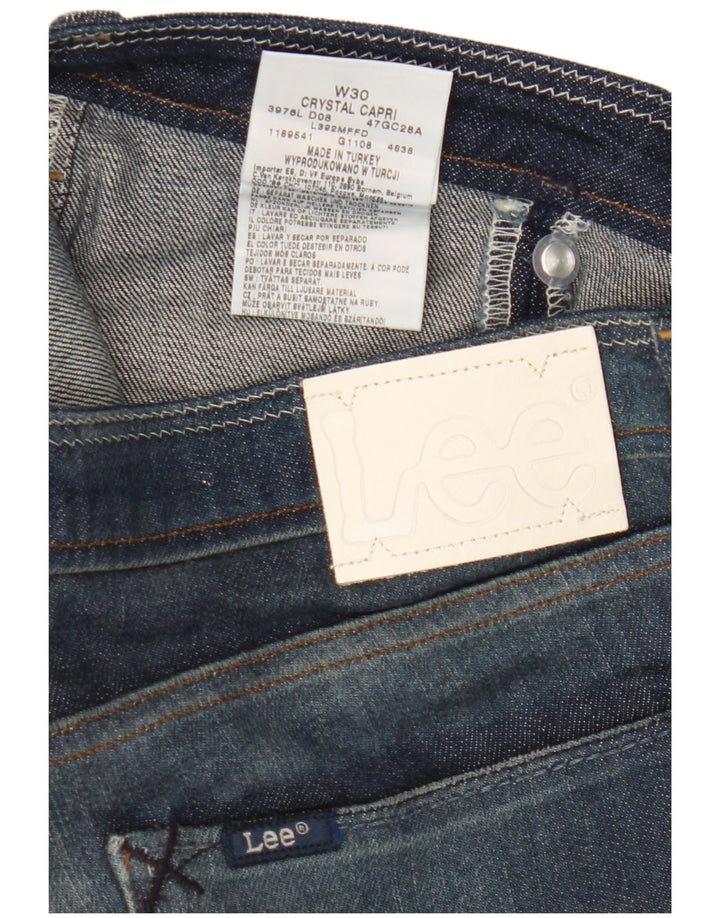 Blugi Lee Crystal Capri pentru femei L30 L16 Bumbac bleumarin
