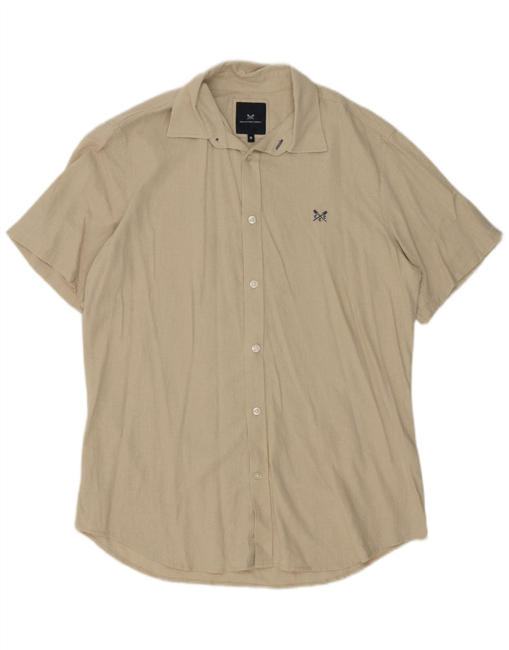 Crew Clothing Cămașă Bărbați In Bej Mediu