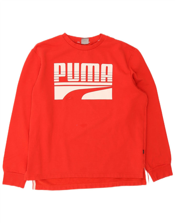 Pulover grafic pentru bărbați Puma, roșu mediu