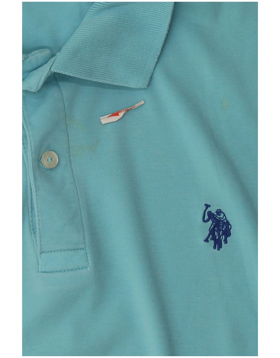 U.S. Polo Assn. Tricou polo pentru bărbați, bumbac albastru mediu