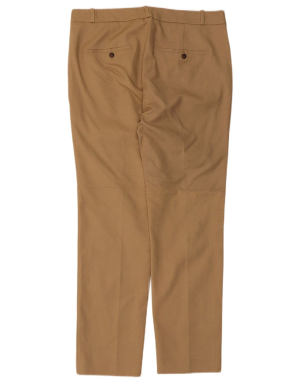 Pantaloni Chino Drepți Zara Femei EU 40 Mediu L30 L28 Bumbac Bej