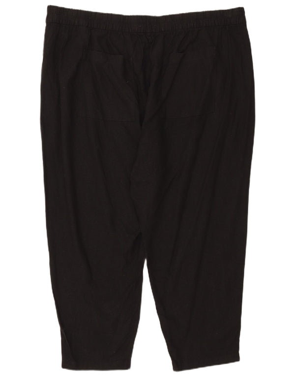 Pantaloni Capri pentru femei Marks & Spencer UK 24 4XL L42 L25 In negru