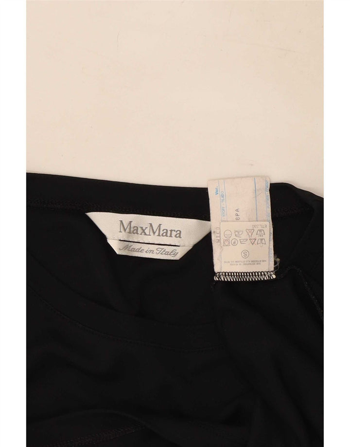 Max Mara Bluză Femei Top UK 10 Small Black