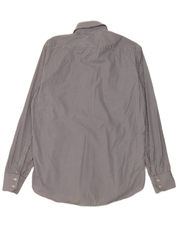 Cămașă pentru bărbați Hugo Boss Mărimea 39 15 1/2 Bumbac Vichy albastru mediu