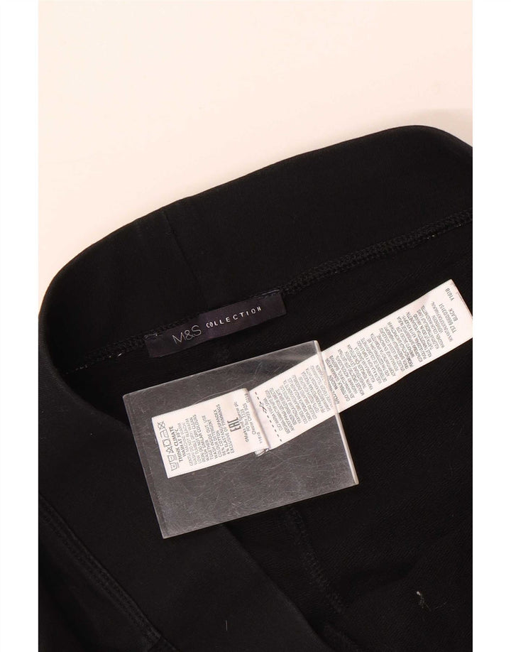 Pantaloni de trening pentru femei Marks & Spencer UK 12 Bumbac mediu negru