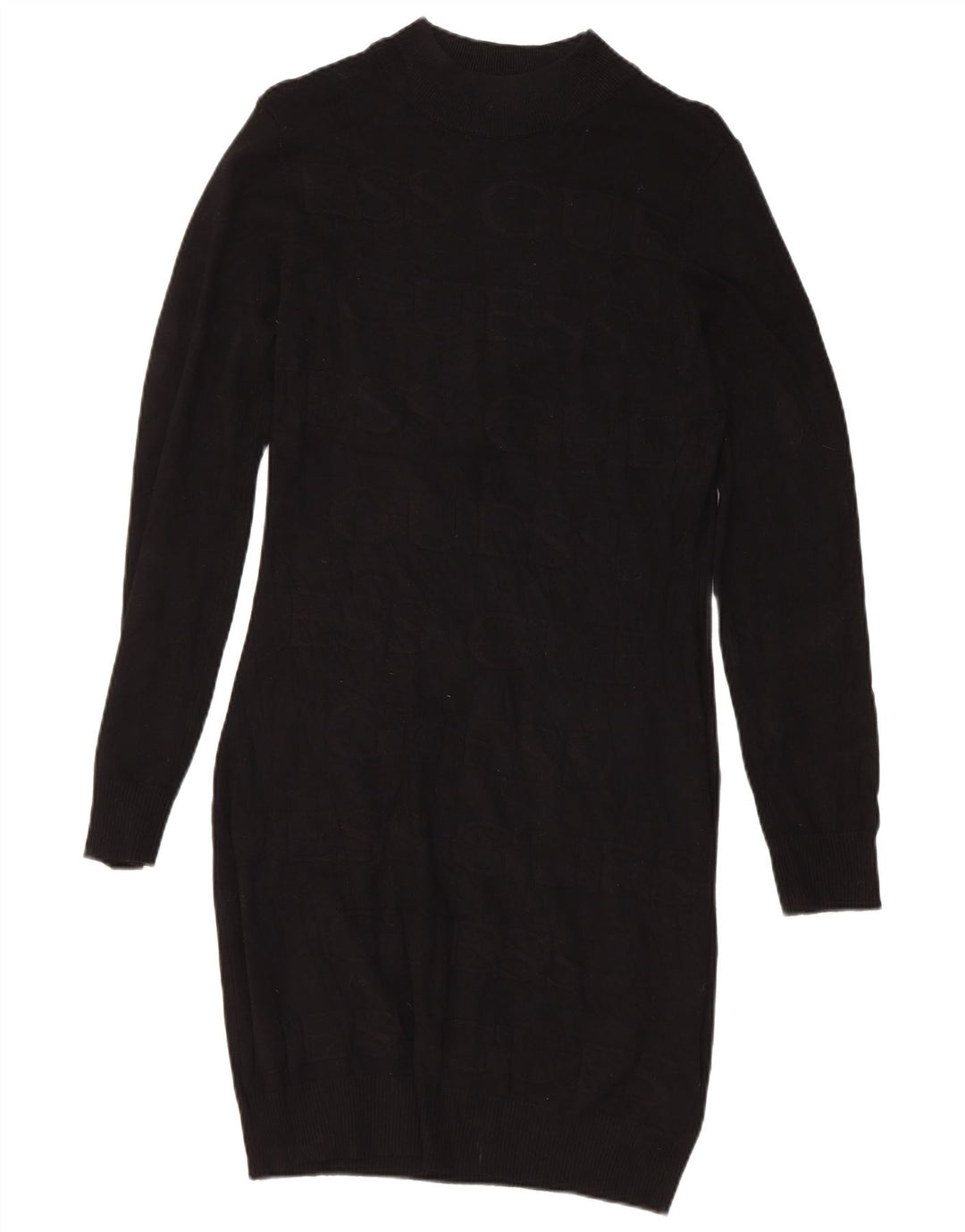 Rochie cu jerseu grafic Guess pentru femei UK 12 Medium Black Viscose