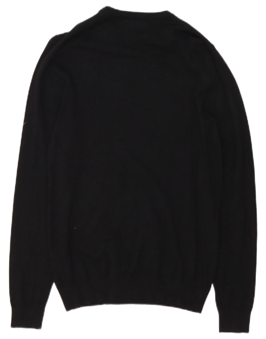 Pulover ZARA pentru bărbați, cu gât crew, mic, negru, viscoză