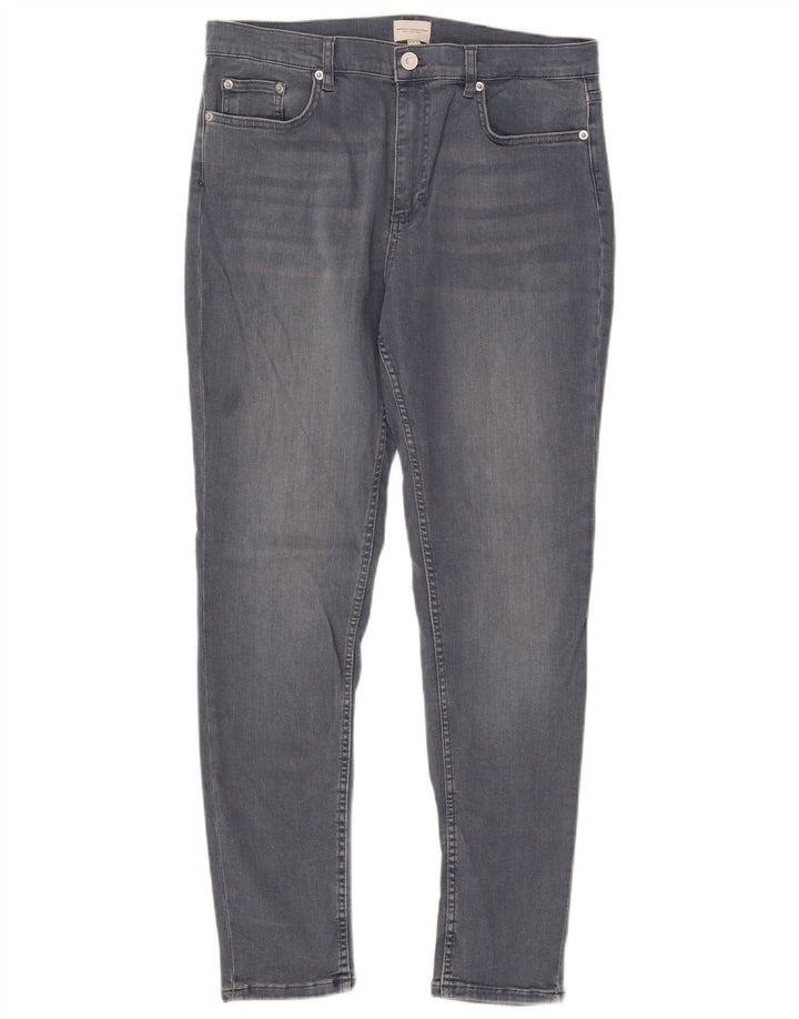 FRENCH CONNECTION Blugi subțiri pentru femei UK 16 Large W32 L29 Blue Bumbac