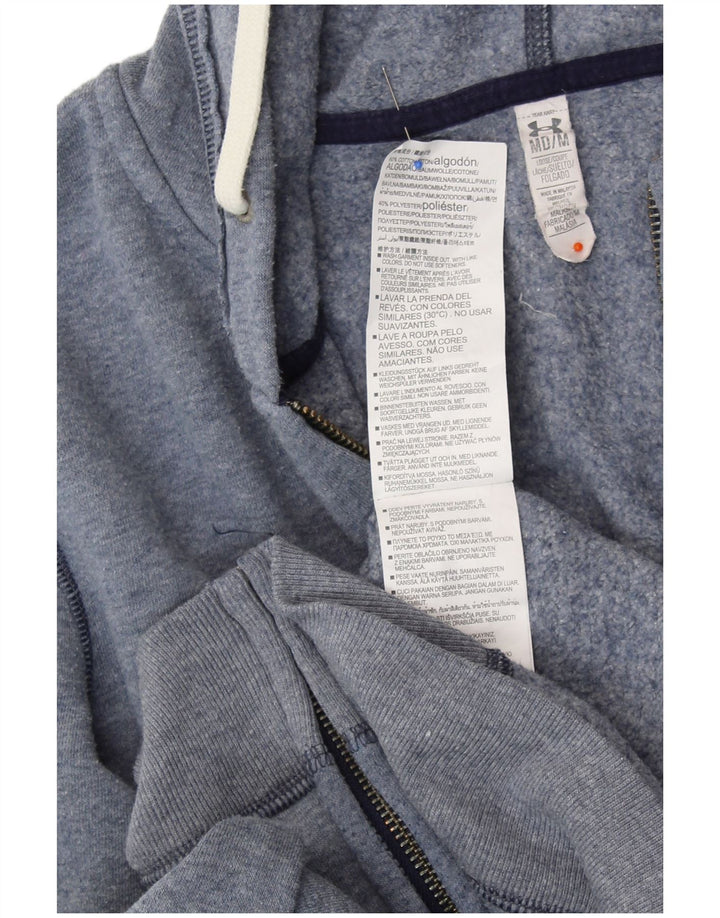 Pulover pentru bărbați UNDER ARMOUR cu fermoar grafic, bumbac albastru mediu