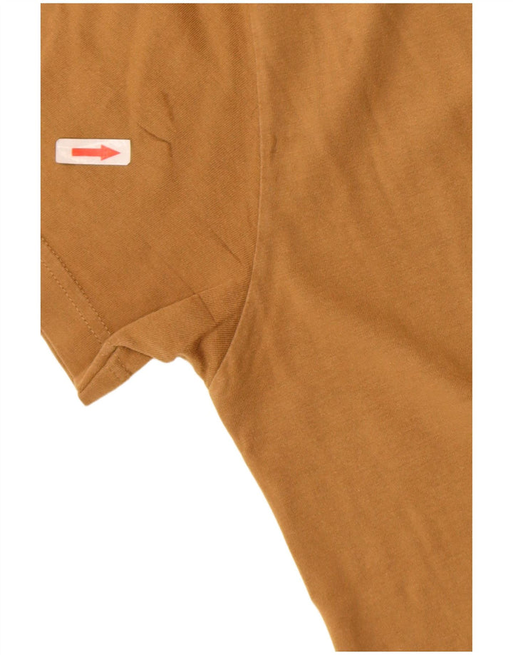 Tricou grafic Russell Athletic pentru bărbați Top Mediu Kaki Bumbac