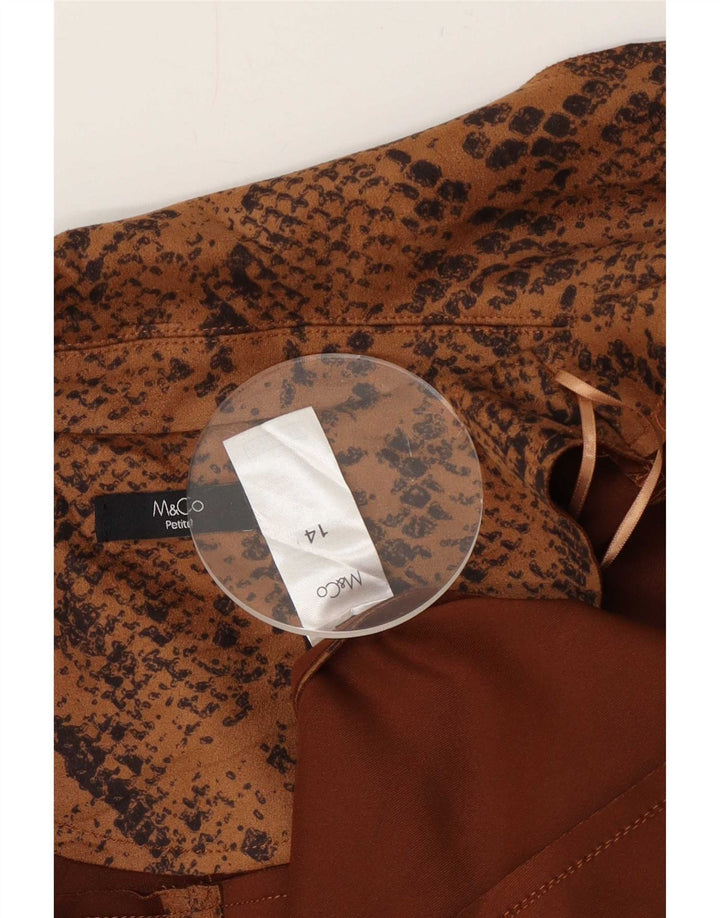 M&Co Jachetă pentru femei Mici deschisă UK 14 Poliester maro mare
