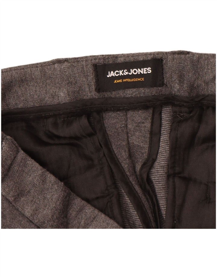 Pantaloni chino subțiri JACK & JONES pentru bărbați, L36 L32, viscoză gri