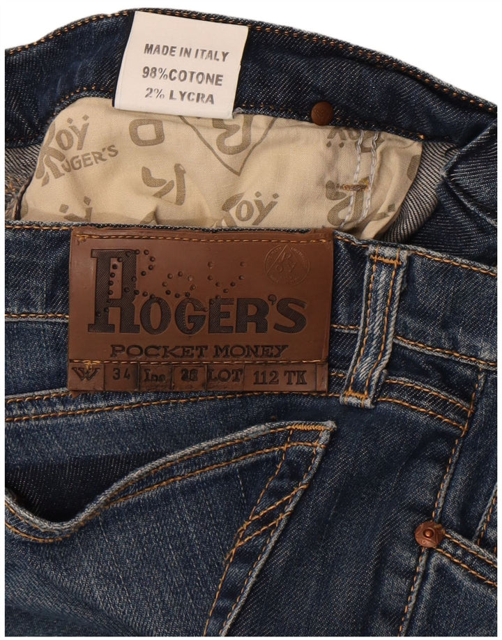 Blugi subțiri Roy Rogers pentru femei W34 L32 Bumbac albastru