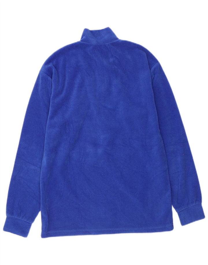 Pulover Fila pentru bărbați, cu fermoar și gât, fleece IT 46 Small Blue