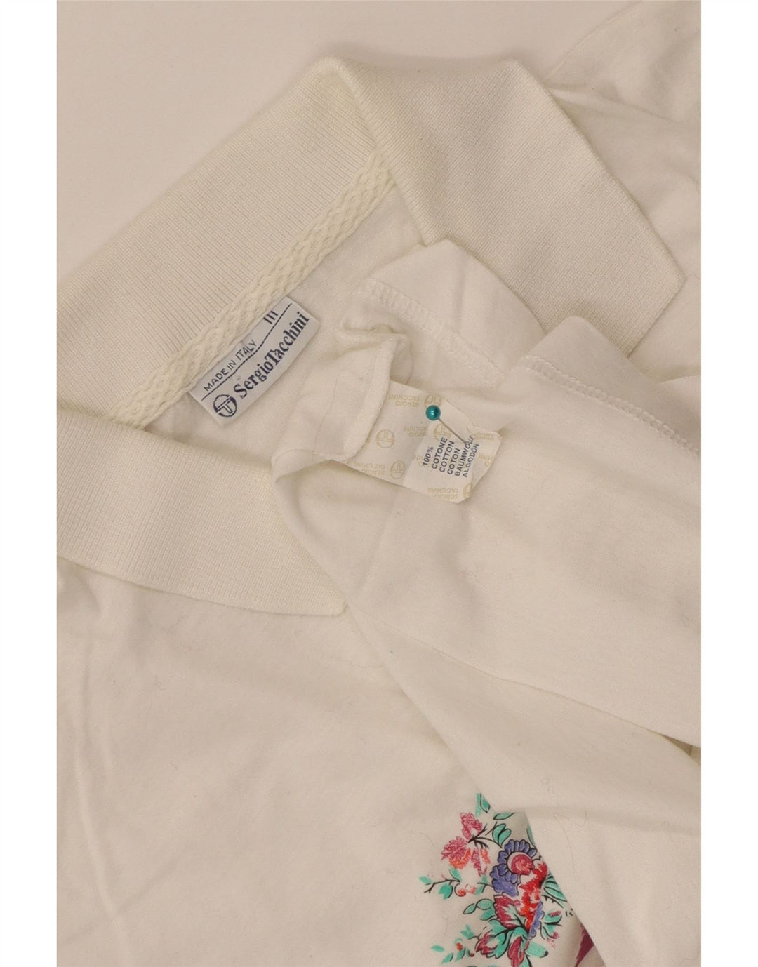 Tricou polo Sergio Tacchini pentru femei IT 44 Bumbac cu dungi albe medii