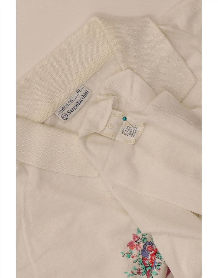 Tricou polo Sergio Tacchini pentru femei IT 44 Bumbac cu dungi albe medii