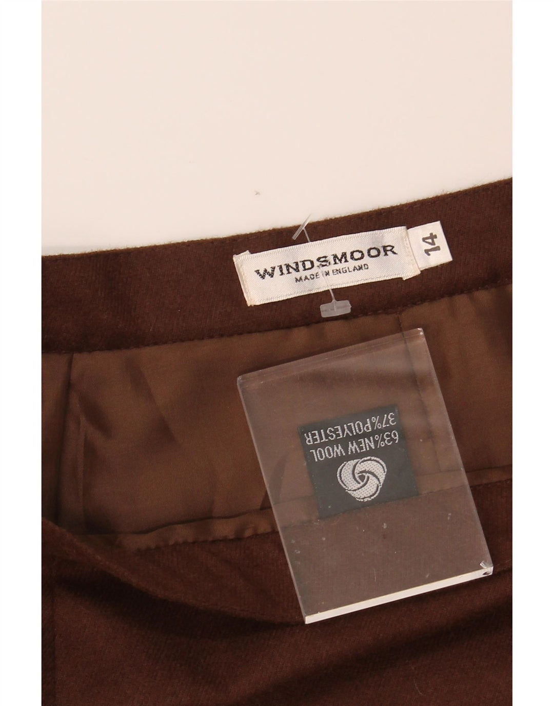 WINDSMOOR Womens Pencil Skirt UK 14 Medium W28  Brown Wool