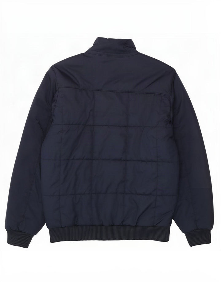 Jachetă căptușită pentru băieți Adidas 13-14 ani, albastru bleumarin, poliester color bloc