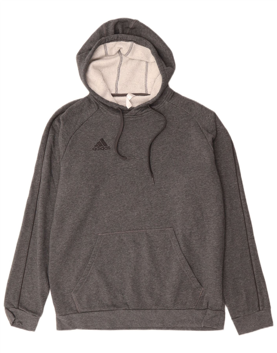 Pulover Adidas pentru bărbați, bumbac mare, gri