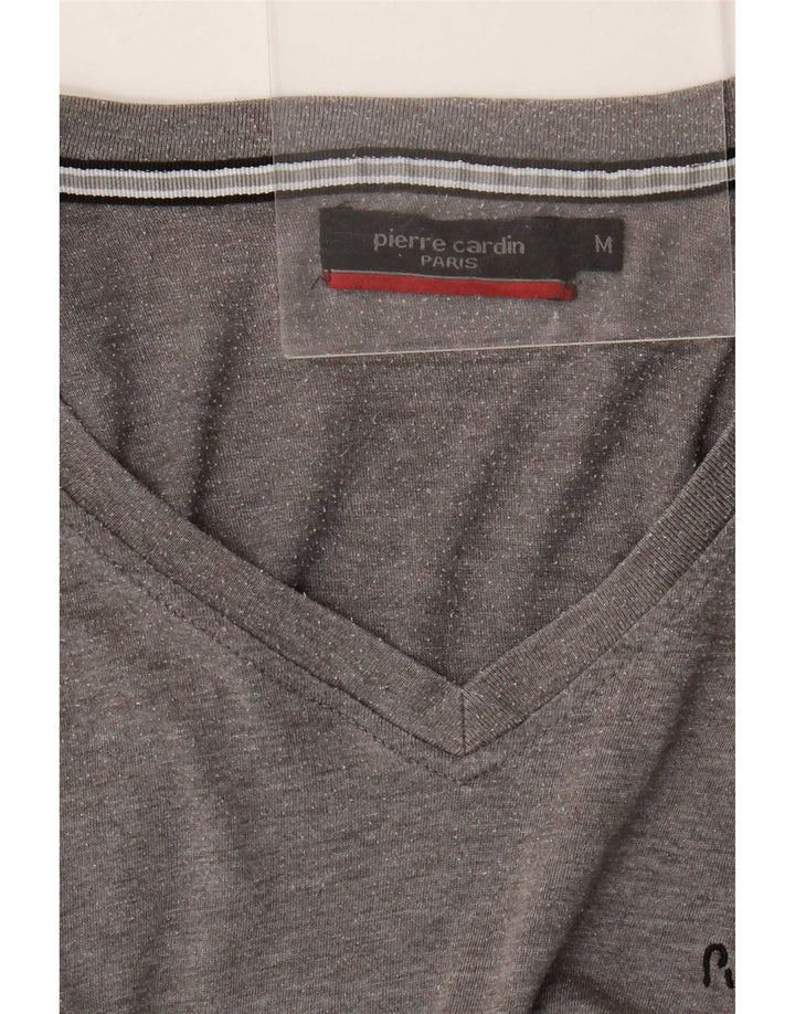 Pierre Cardin Tricou pentru bărbați Top Mediu Gri Poliester cu pete