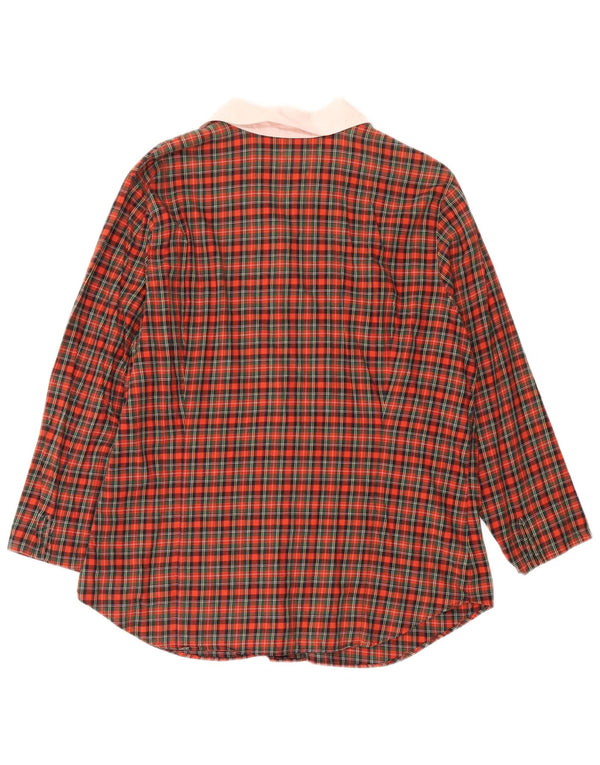 Bluză cămașă pentru femei RALPH LAUREN UK 18 XL Red Check