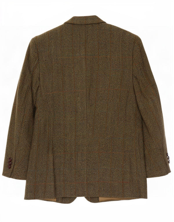 Jachetă pentru bărbați Harris Tweed Blazer scurtă EU 48 Medium Khaki Herringbone