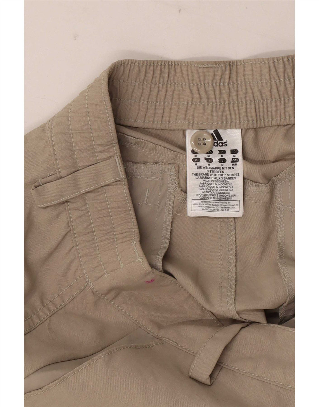 Pantaloni cu grafic pentru femei Adidas Medium W30 L30 Maro Nylon