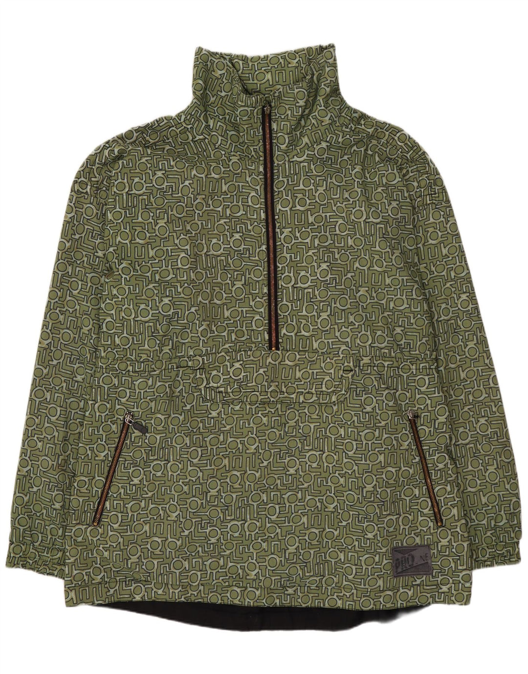 PROLINE Jachetă Anorak pentru bărbați UK 44 2XL Verde Geometric
