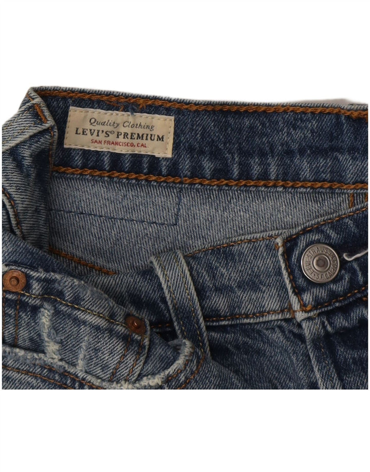 Pantaloni scurți Levi's 501 Distressed Denim W26 Small Blue