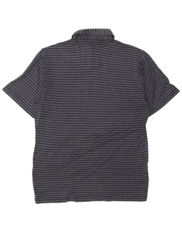 Tricou polo vintage pentru bărbați IT 48 Medium Bleumarin, bumbac cu dungi