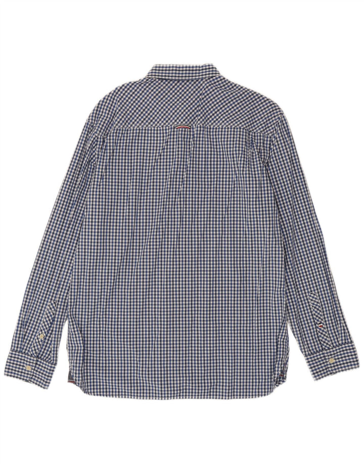 Cămașă pentru bărbați Tommy Hilfiger, XL, bumbac vichy albastru