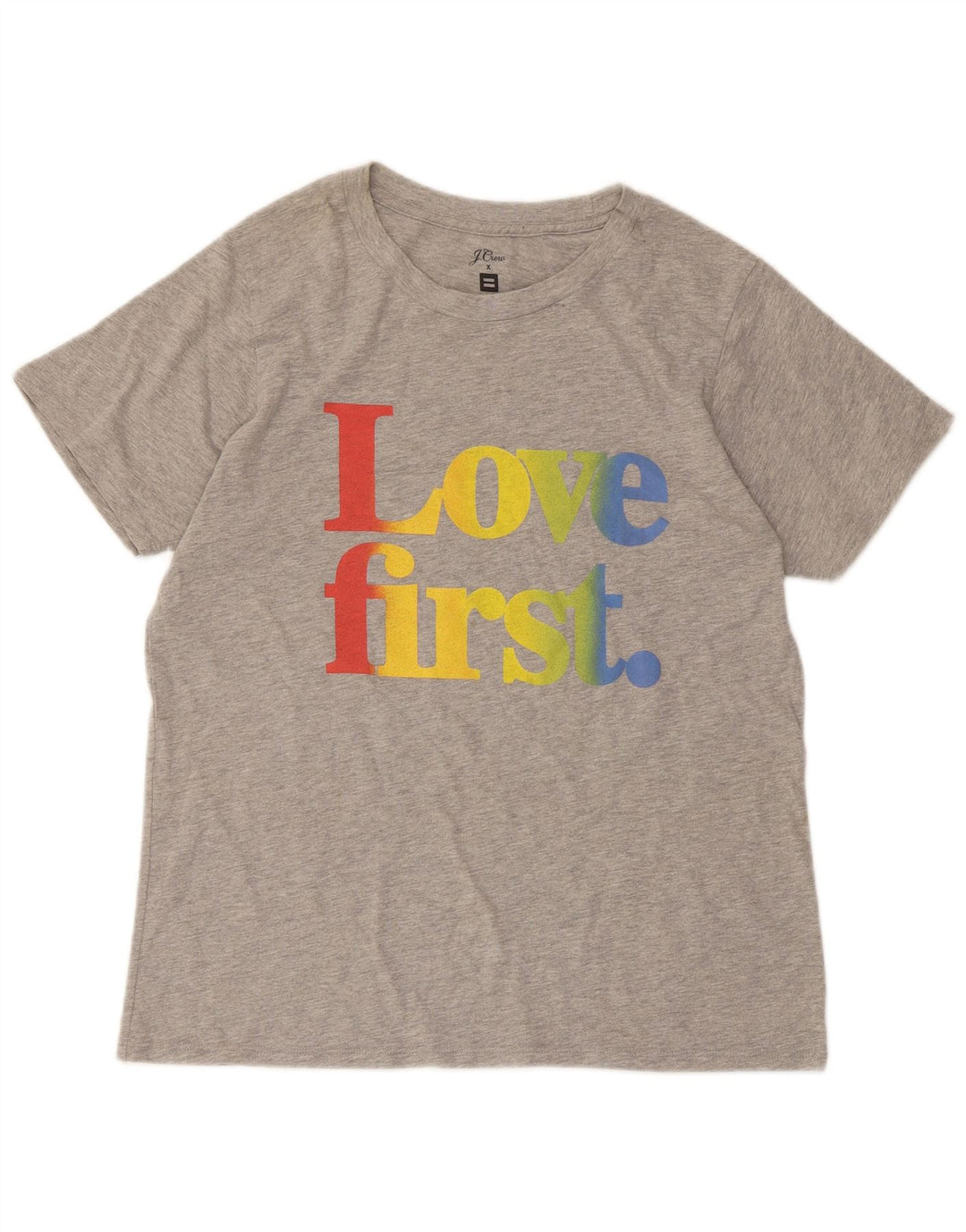 Tricou grafic pentru femei J. CREW Top UK 14 Large Gri