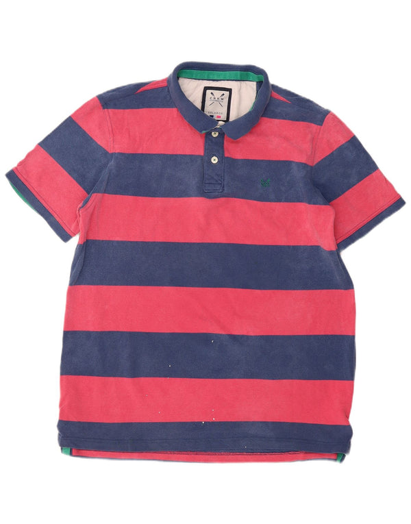 Crew Clothing Tricou polo rugby pentru bărbați 2XL, bumbac cu dungi bleumarin