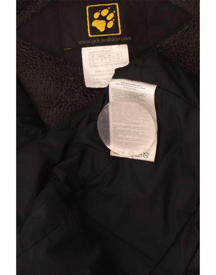 JACK WOLFSKIN Jachetă de vânt cu glugă pentru femei UK 10 Poliamidă neagră mică