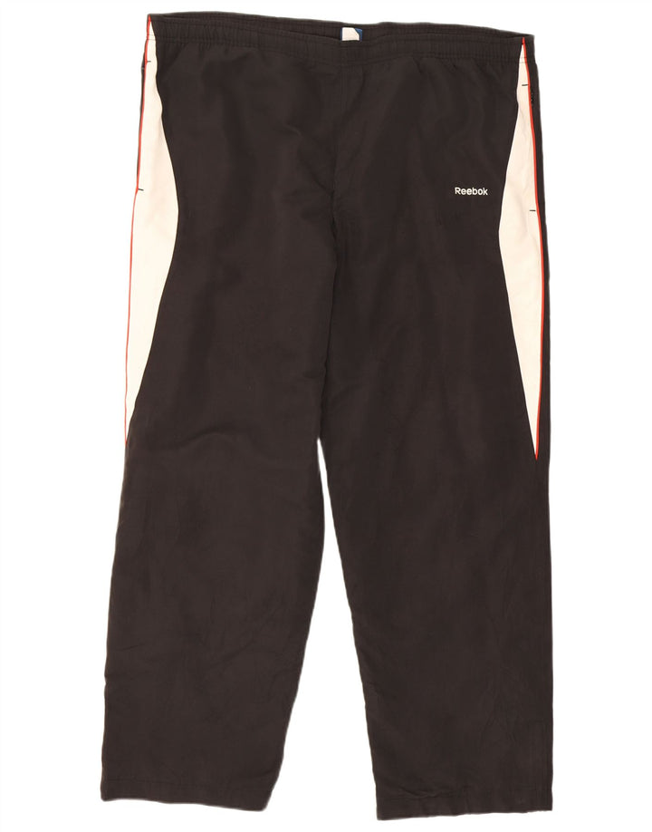 Pantaloni de trening pentru bărbați Reebok XL, negru, poliester color bloc