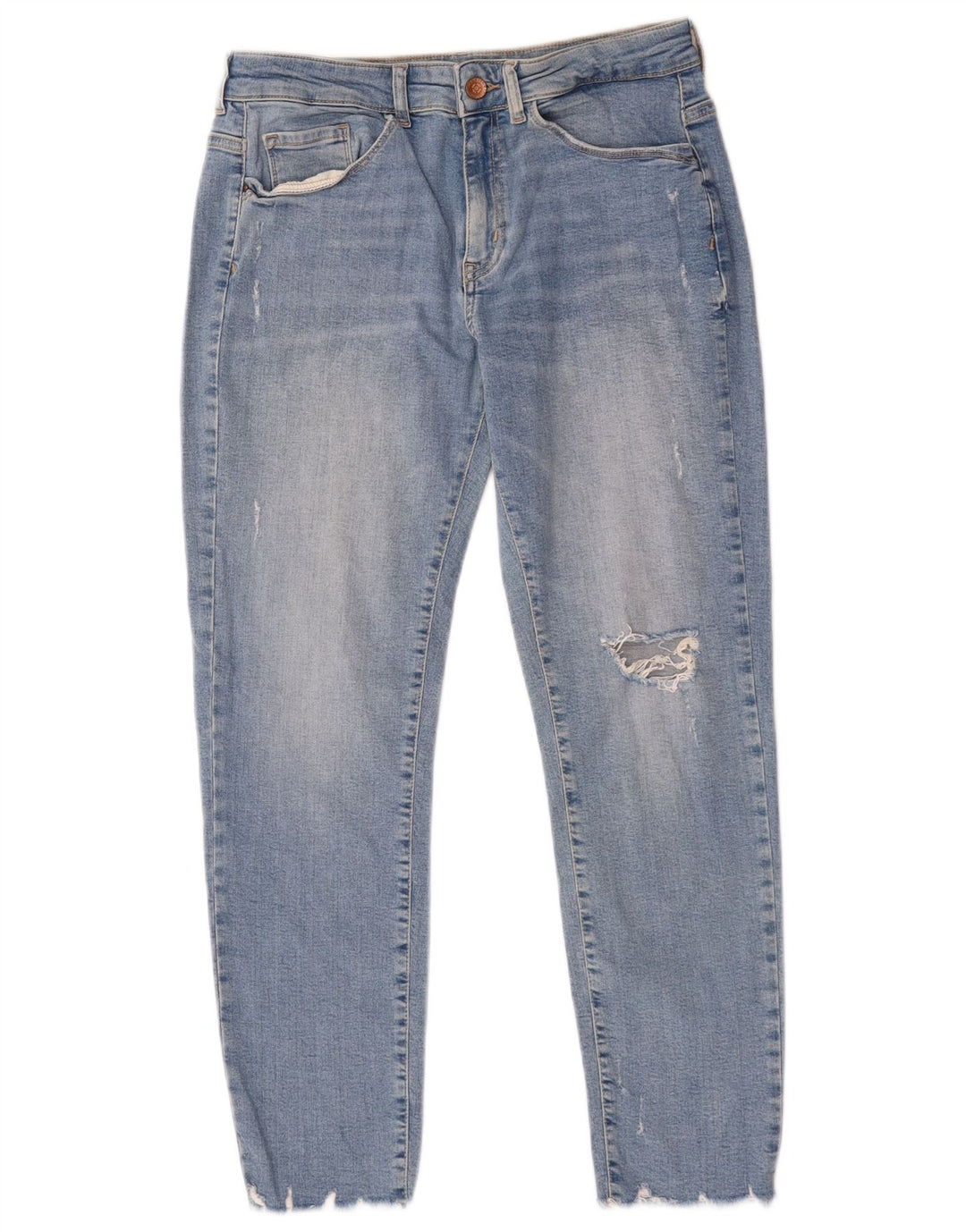 Blugi tăiați pentru damă Zara EU 40 Medium L30 L25 Bumbac albastru