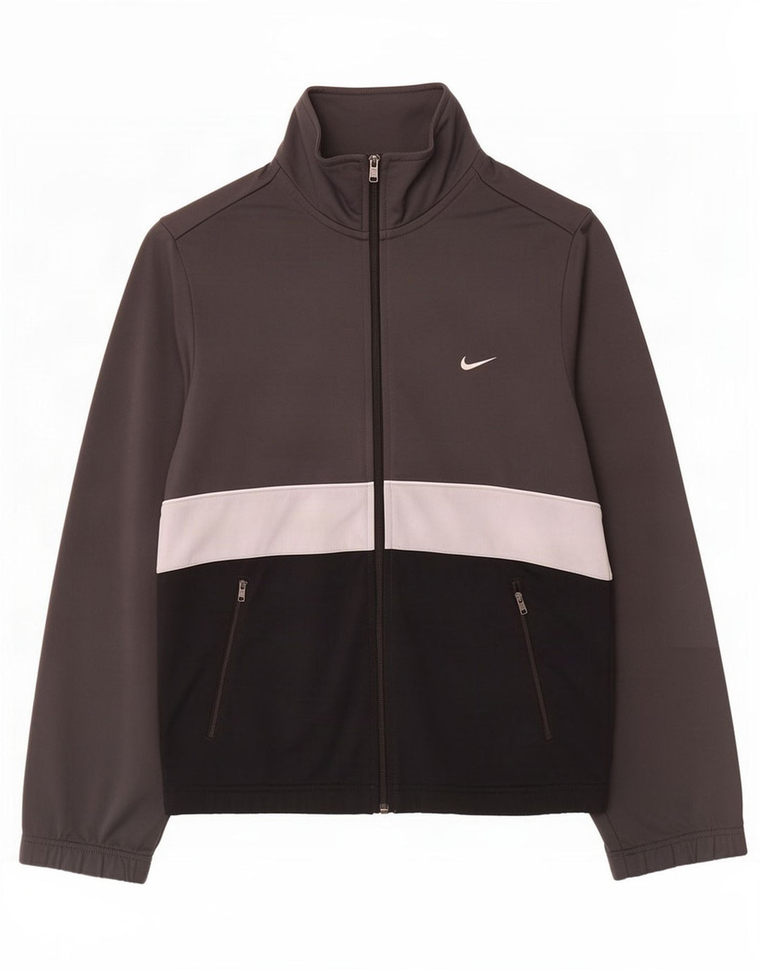 Jachetă de trening pentru bărbați Nike, gri mic, poliester color bloc