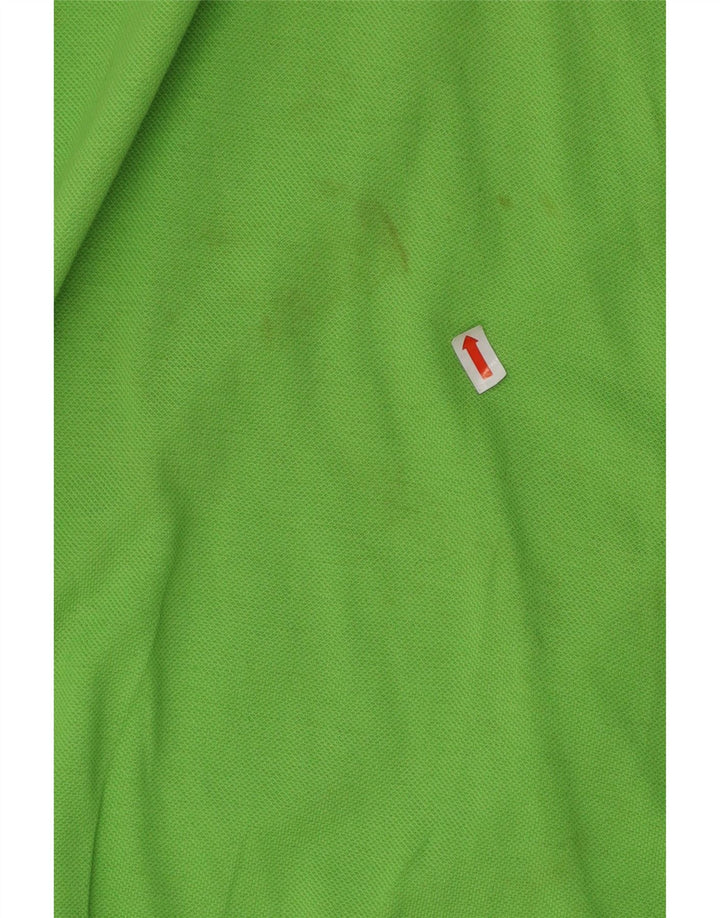 DIADORA Mens Polo Shirt Small Green Cotton