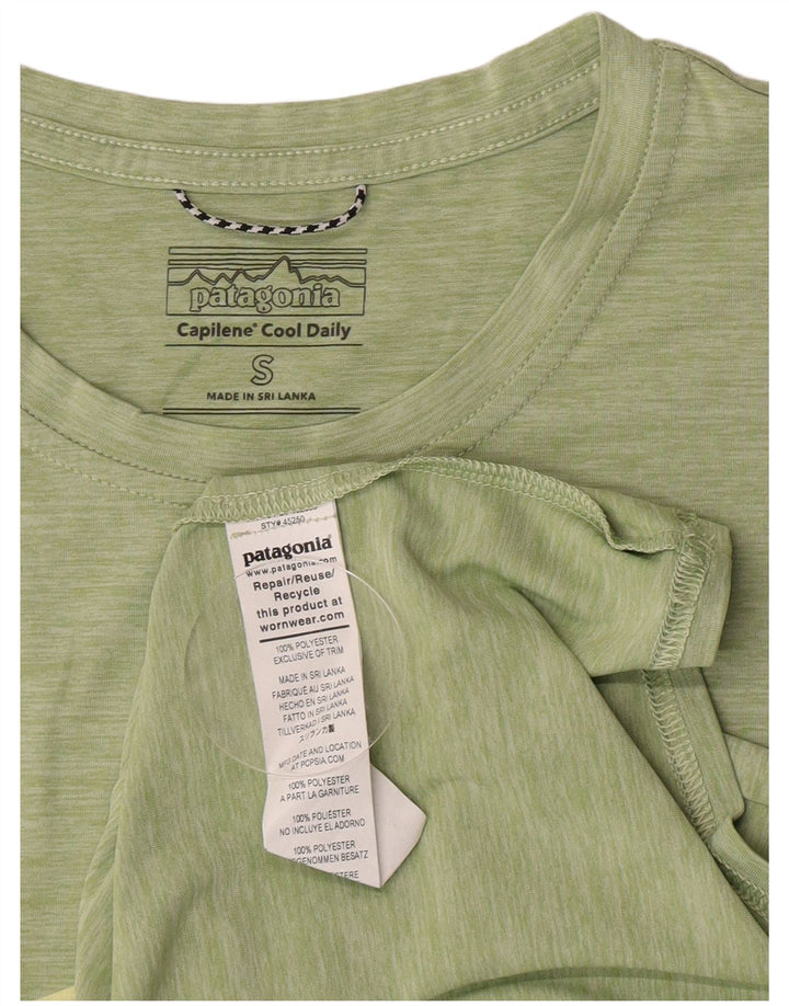 Tricou pentru bărbați Patagonia Top mic poliester cu dungi verzi